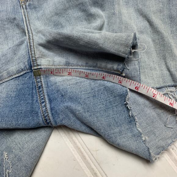 Old Navy Plus Size 22 Boyfriend Denim Cut Off Distressed Shorts Boho Festival - Picture 11 of 12